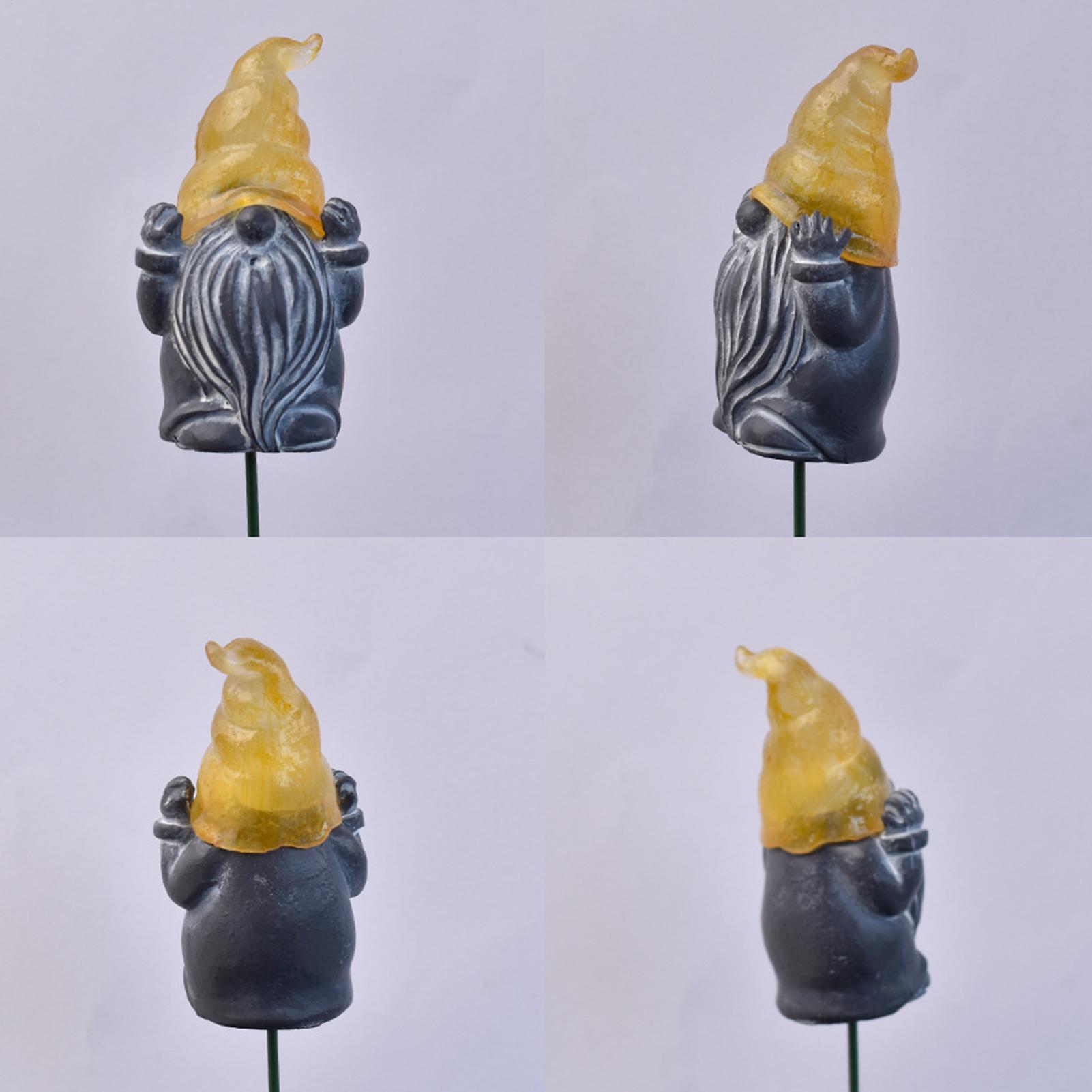 Resin Art Flowers - Dekoratif Bahçe Kazıkları 3 Parçalı Parlayan