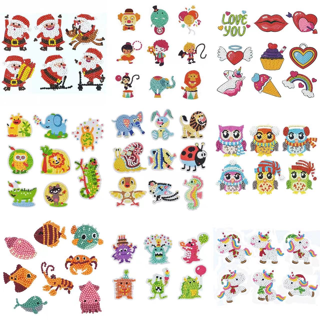 Resin Art Diy - Elmas boyama çıkartmalar 5D DIY karikatür