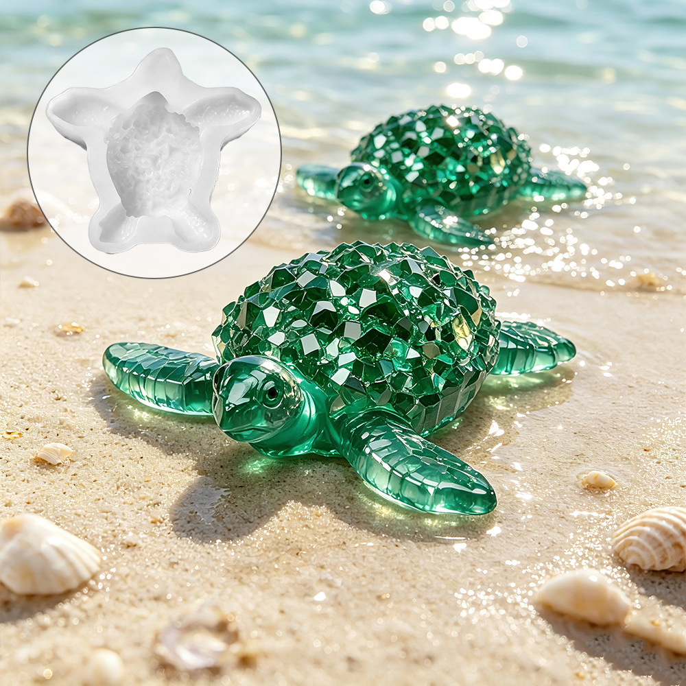Silicone Mold Ocean - Elmas Kesim Şifa Veren Deniz Kaplumbağası