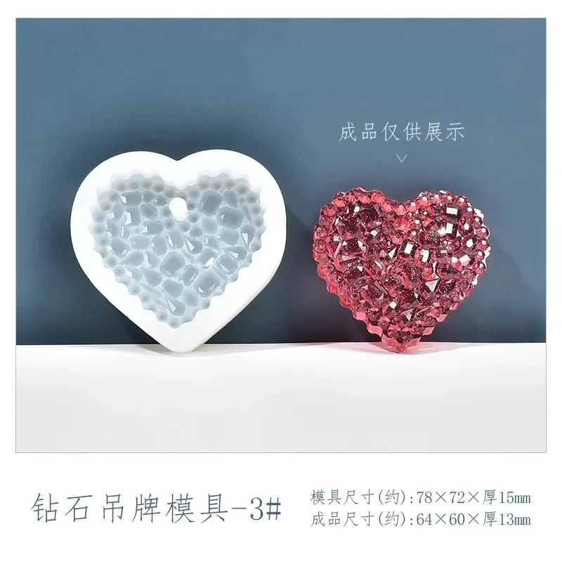 Resin Art Heart - Kalp Şeklinde Kristal Epoksi Reçine Kalıp