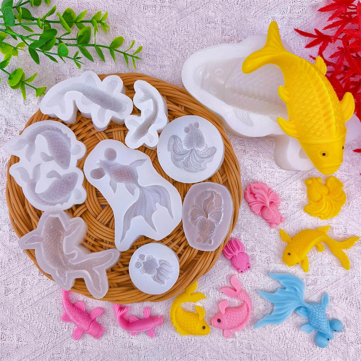 Silicone Mold Ocean - 2026 Koi Balığı Silikon Reçine Kalıpları