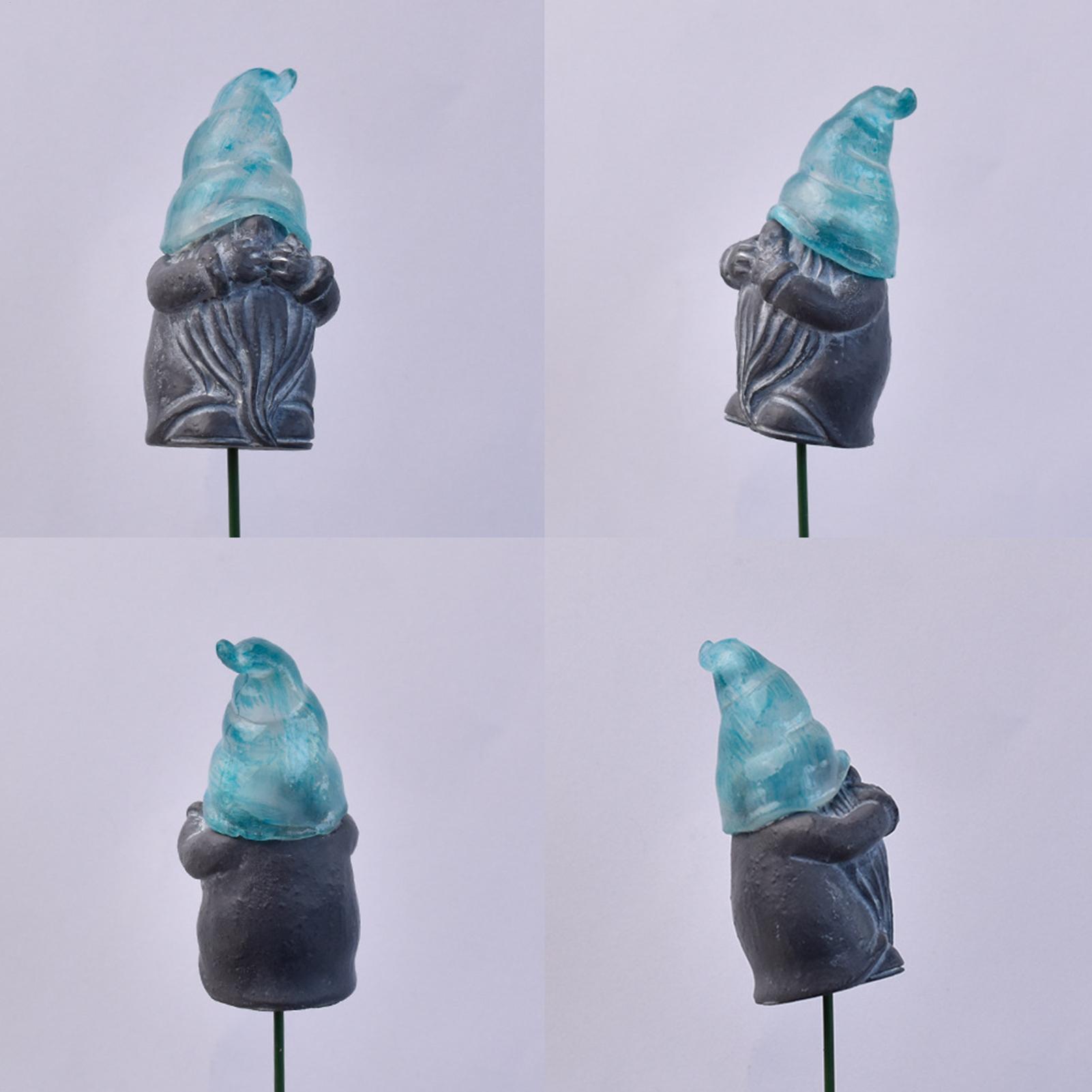 Resin Art Flowers - Dekoratif Bahçe Kazıkları 3 Parçalı Parlayan