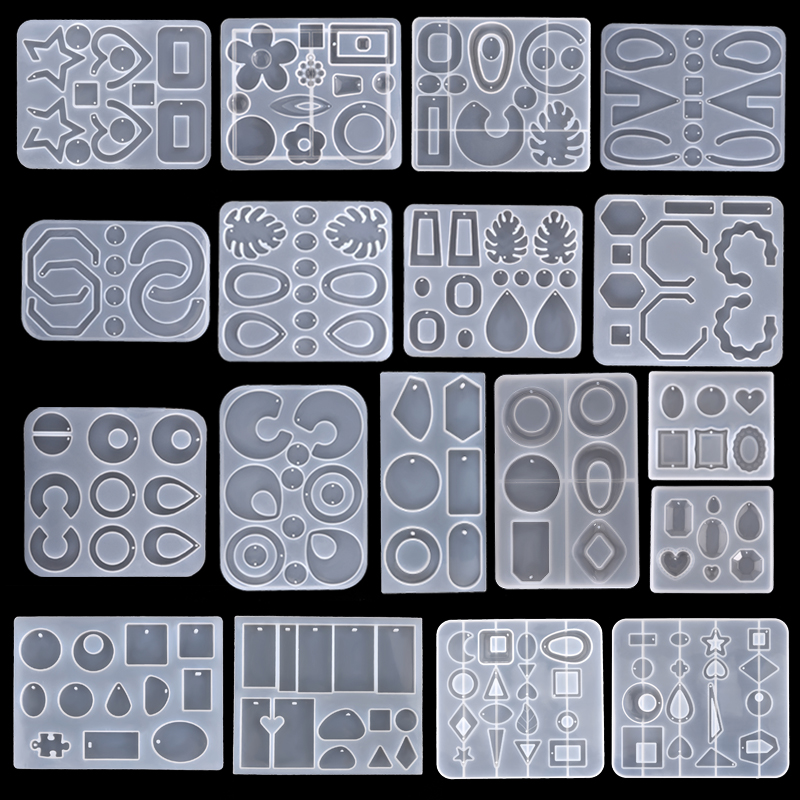 Silicone Mold Ocean - Kolye silikon kalıp Yuvarlak Kalp Damla