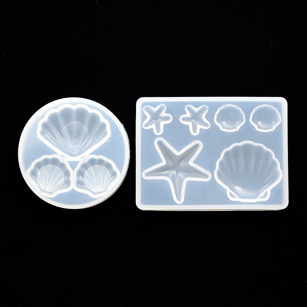 Silicone Mold Ocean - Kabuk boncuk kolye silikon kalıp reçine
