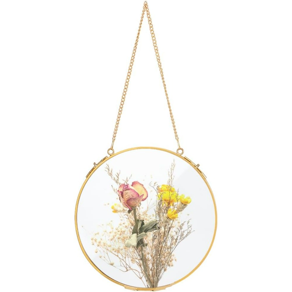 Dried Flower Pressed - 1 Adet 7.8 Inç Asılı Cam