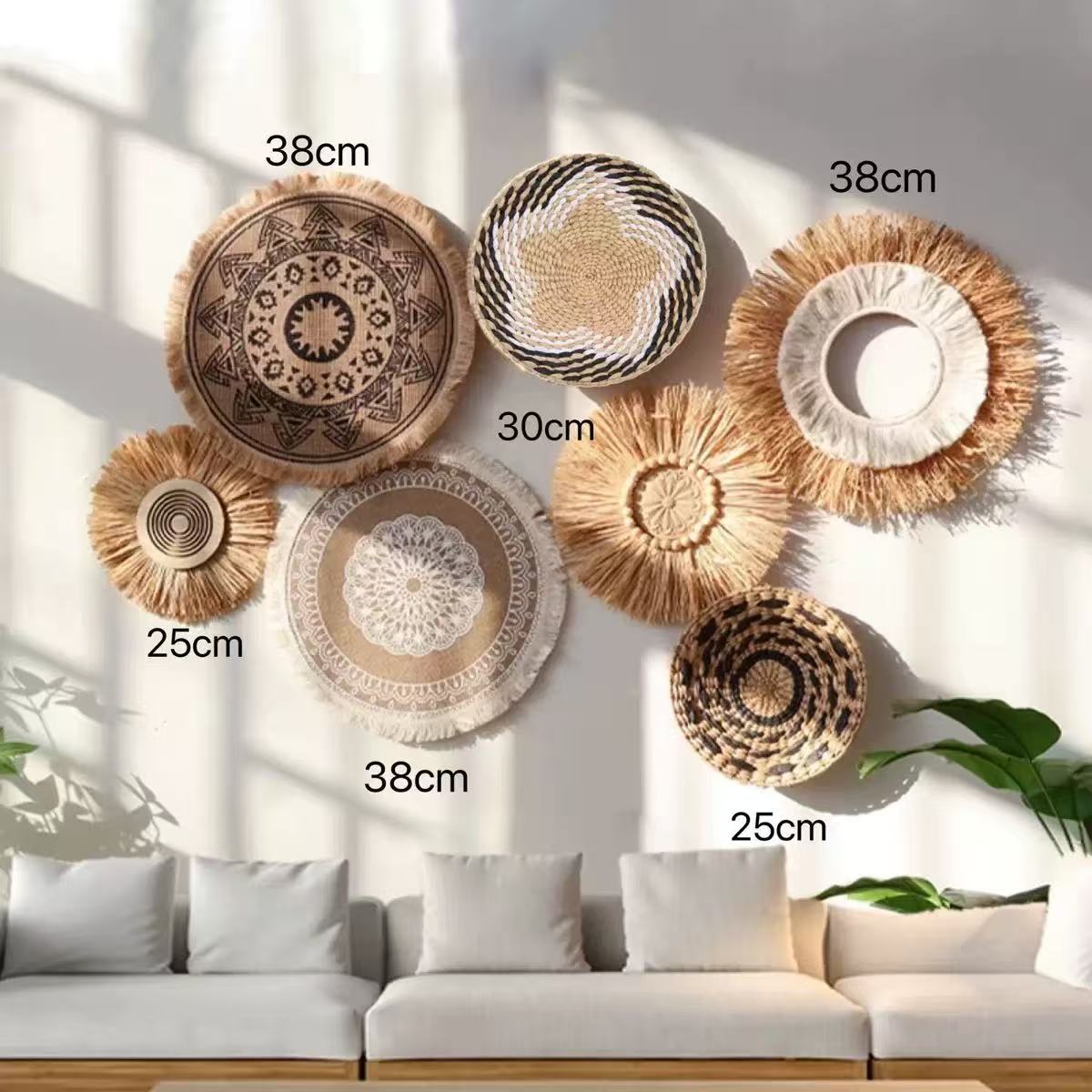Resin Art Aesthetic - Boho Hasır Duvar Dekoru Çim Dokuma