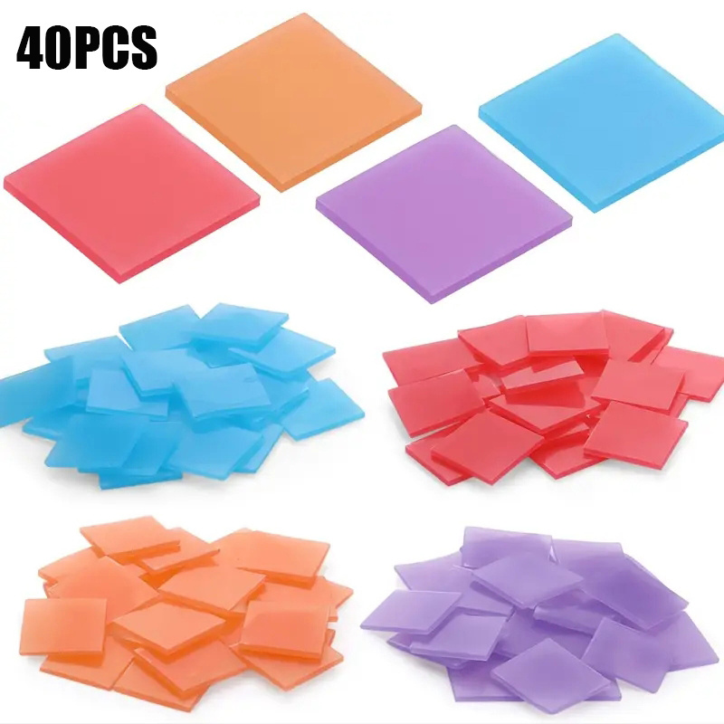 Resin Art Diy - 40 Adet Elmas Boyama Balmumu Kili,