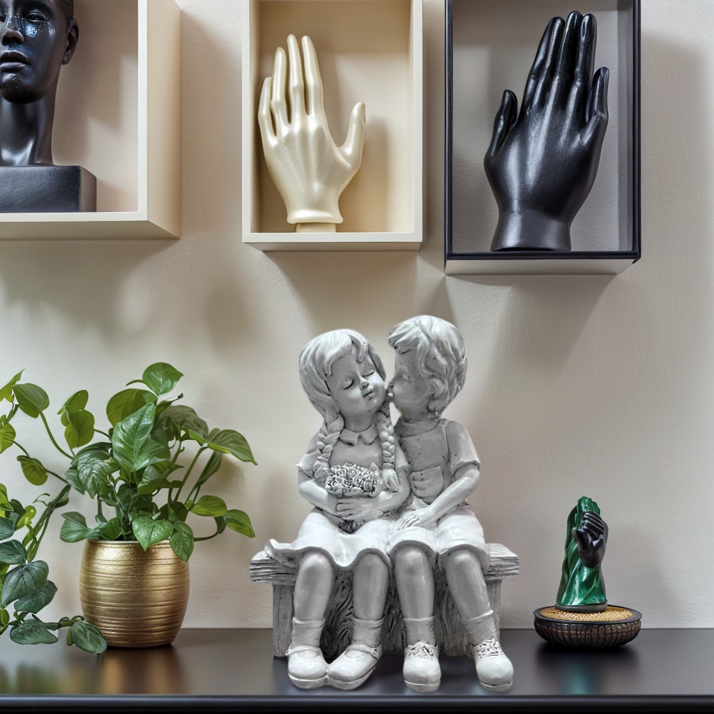 Resin Art Aesthetic - Sevimli Küçük Erkek ve Kız Reçine