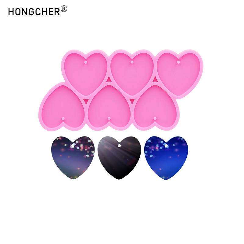 Resin Art Heart - Parlak Ayna Aşk Epoksi Reçine Silikon