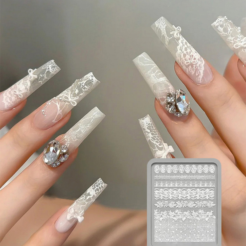 1 adet Dantel 3D Silikon Tırna - Resin Art Templates Free incelemesi ve fiyatı
