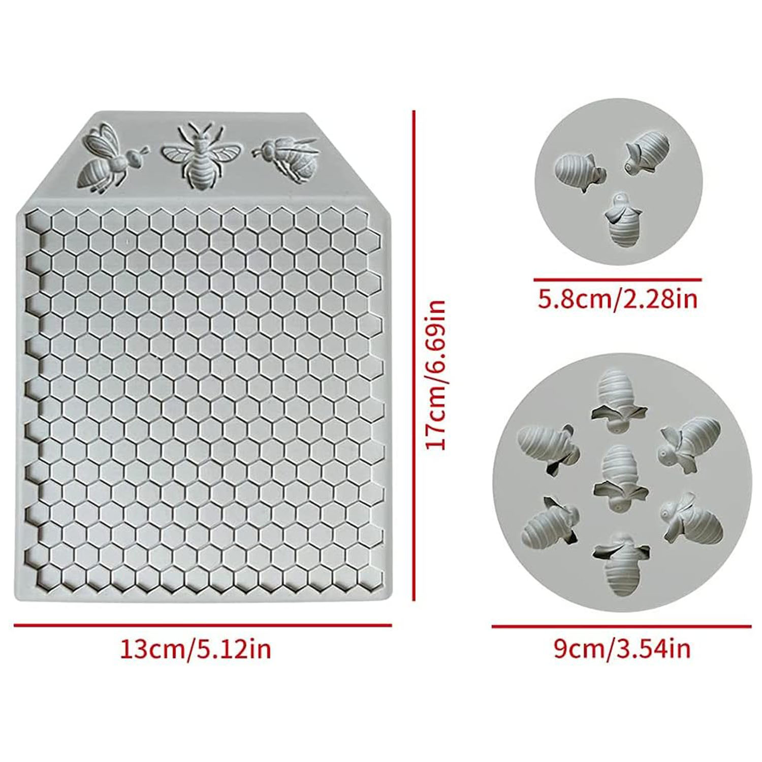 3 adet Bumble arı petek siliko - Silicone Mold Ocean incelemesi ve fiyatı