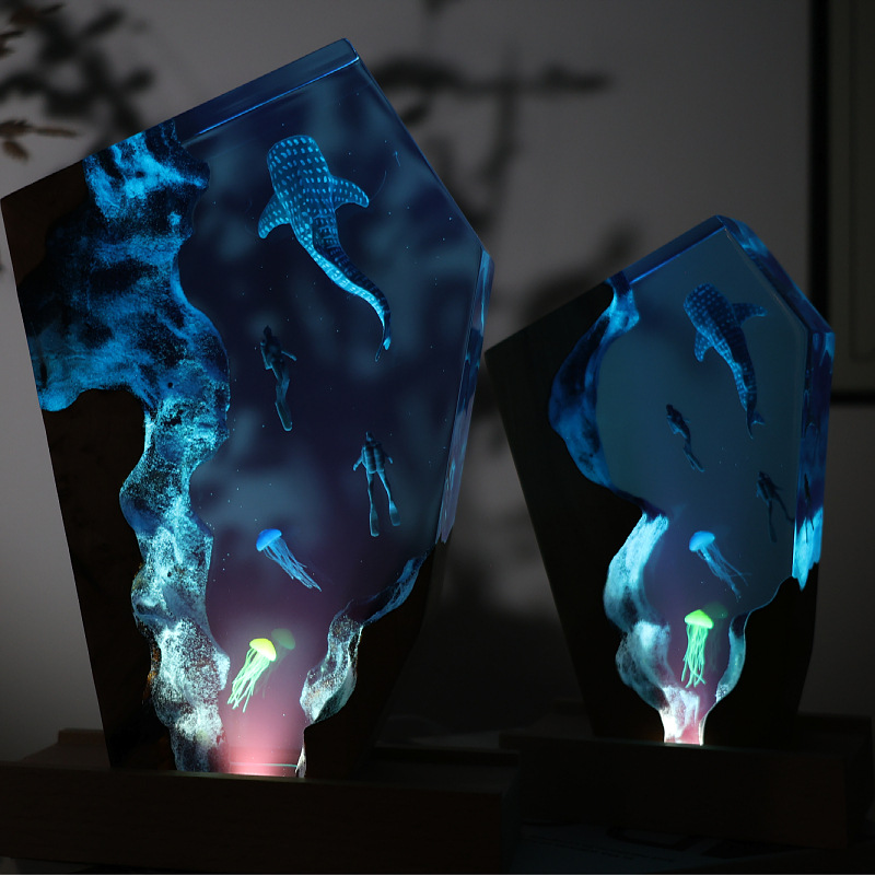 Reçine Mağara Balinası Dalgıç  - Resin Art For Anniversary Gift incelemesi ve fiyatı