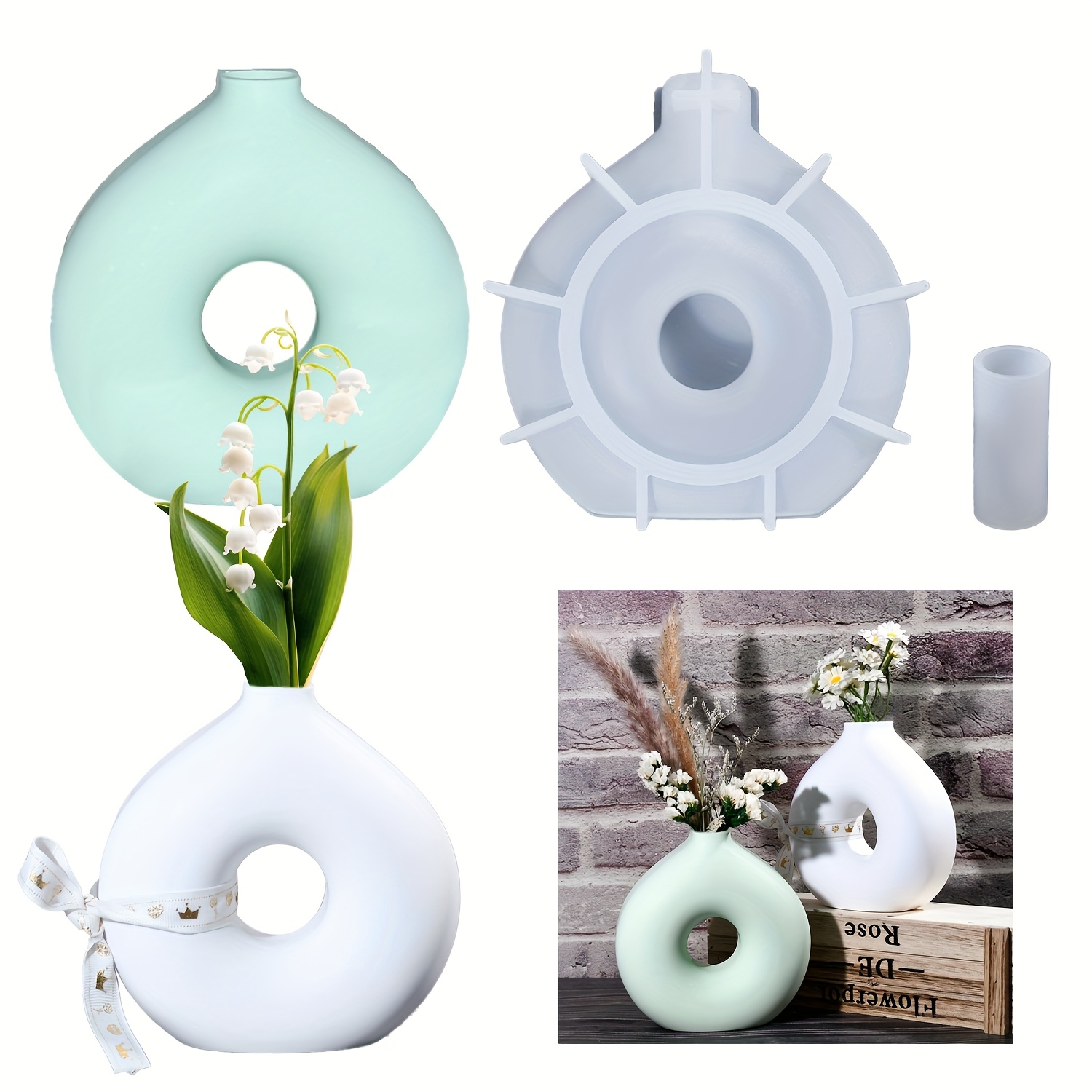 1 DIY Yuvarlak Vazo silikon ka - Resin Art Workshop incelemesi ve fiyatı