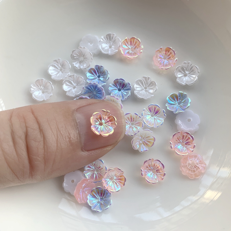 Çiçekler 8mm Küpe takı aksesua - Resin Art Earrings Design incelemesi ve fiyatı