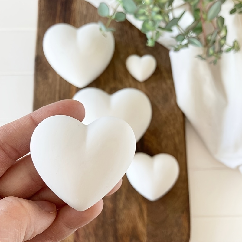 5 adet Kalp Şeklinde Alçı Mum  - Resin Art Heart incelemesi ve fiyatı