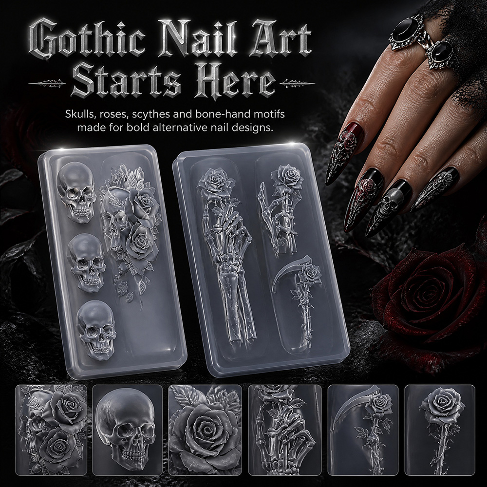 2 Parça Set Koyu Gül Kafatası  - Resin Art Templates Free incelemesi ve fiyatı