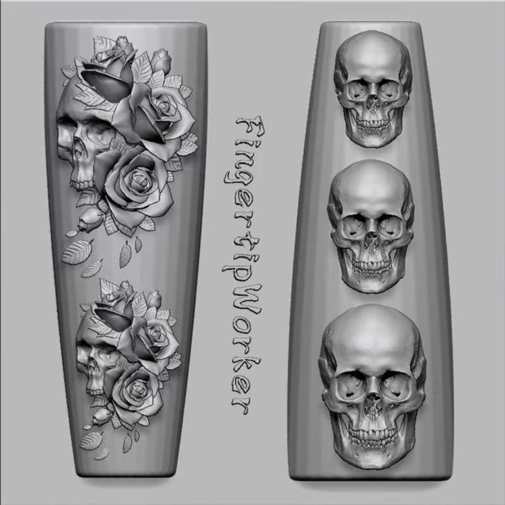 2 Parça Set Koyu Gül Kafatası  - Resin Art Templates Free incelemesi ve fiyatı