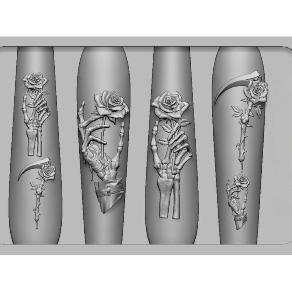 2 Parça Set Koyu Gül Kafatası  - Resin Art Templates Free incelemesi ve fiyatı