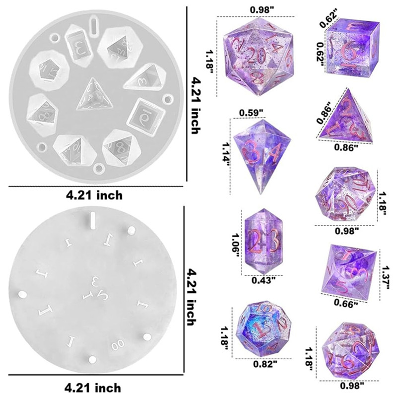 DIY DND Keskin Kenar Zar Silik - Resin Art Mould incelemesi ve fiyatı