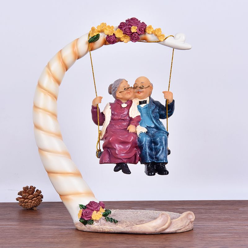 Çin Salıncağı Yaşlı Çiftler Re - Resin Art For Anniversary Gift incelemesi ve fiyatı