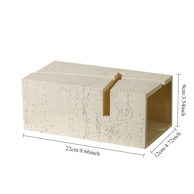 Lüks Geometrik Taş Mendil Kutu - Resin Art Aesthetic incelemesi ve fiyatı