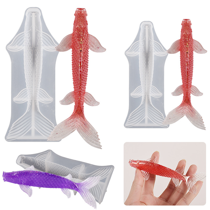 3D Koi Balık Şekilli Epoksi Re - Silicone Mold Ocean incelemesi ve fiyatı