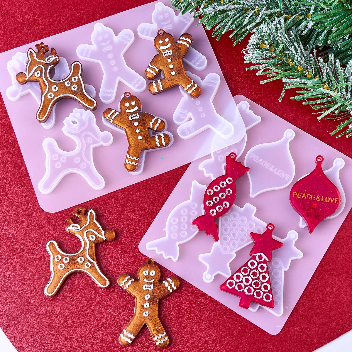 Noel Serisi Küpe Kolye Silikon - Resin Art Mould incelemesi ve fiyatı