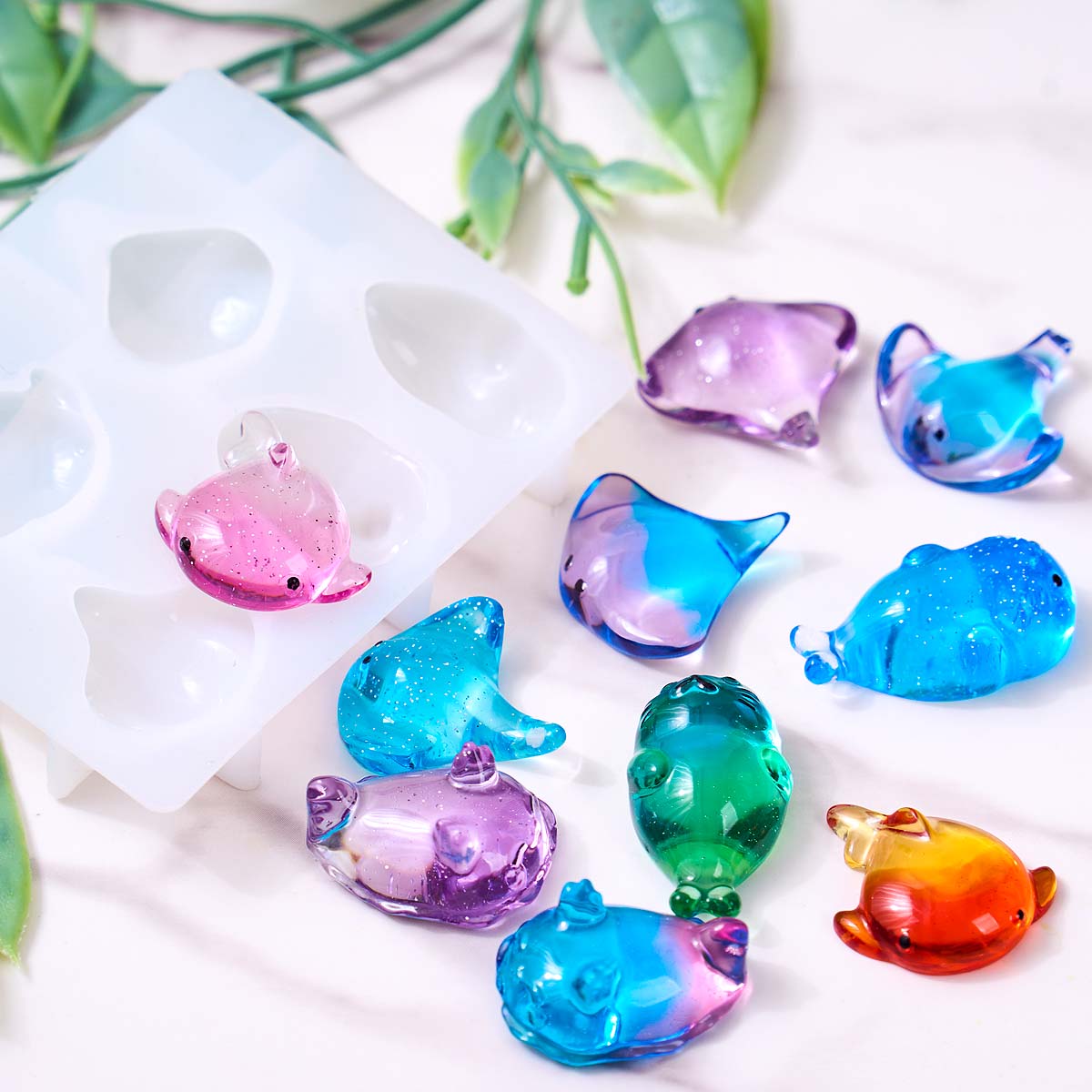 3D Şifalı Kawaii Manta Ray Bal - Silicone Mold Ocean incelemesi ve fiyatı
