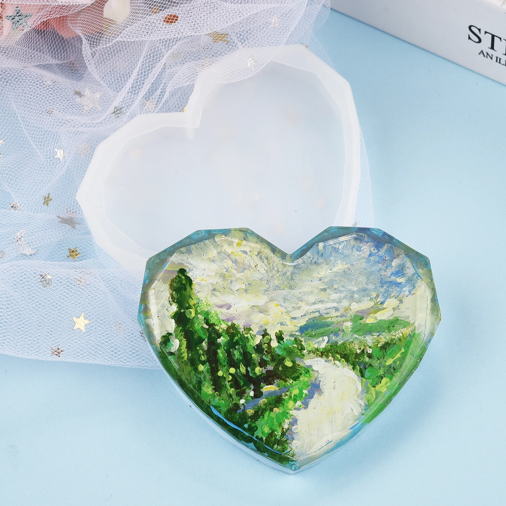 Reçine Coaster Silikon Kalıp D - Resin Art Heart incelemesi ve fiyatı