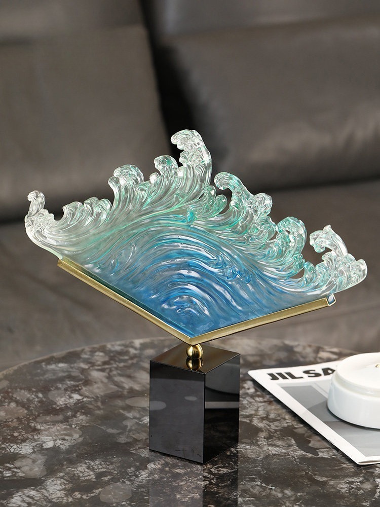 Şeffaf Gradyanlı Okyanus Dalga - Resin Art For Anniversary Gift incelemesi ve fiyatı