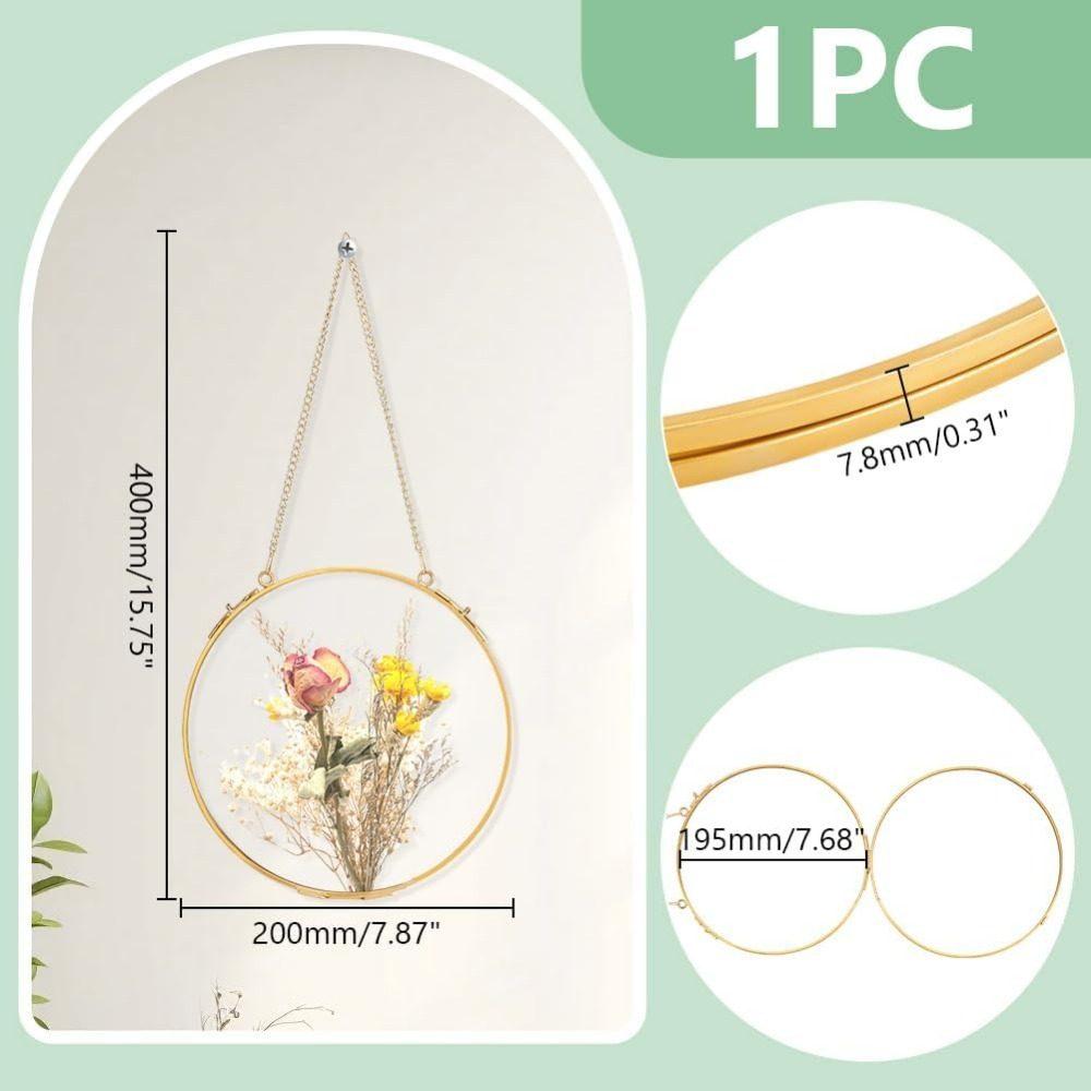 1 Adet 7.8 Inç Asılı Cam Yüzen - Dried Flower Pressed incelemesi ve fiyatı