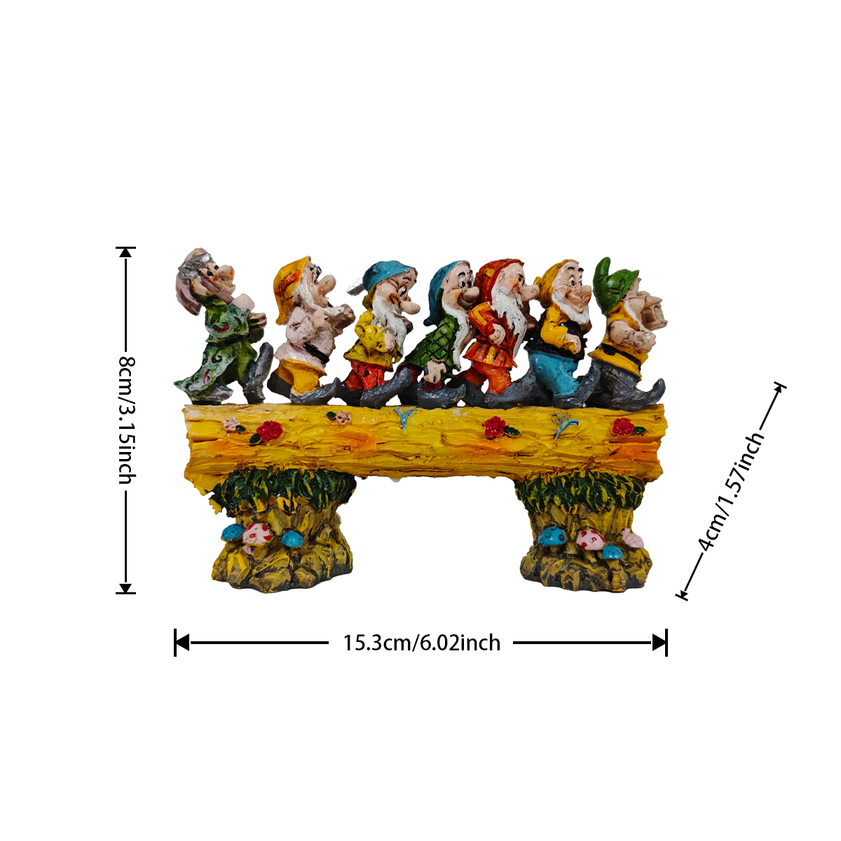 Sevimli Yedi Cüceler Kütük Hey - Resin Art Aesthetic incelemesi ve fiyatı