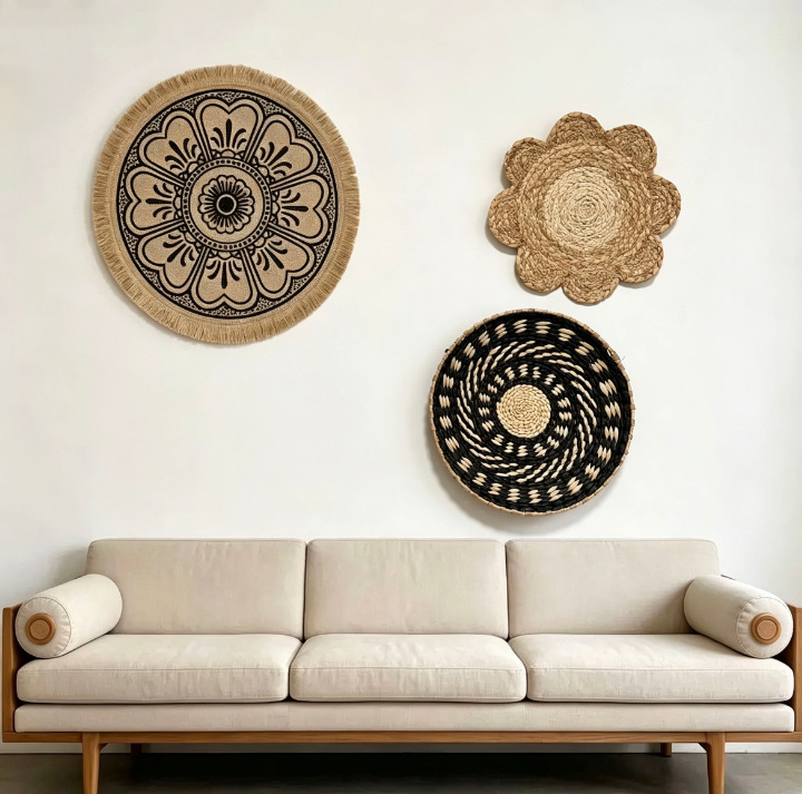 Boho Hasır Duvar Dekoru Çim Do - Resin Art Aesthetic incelemesi ve fiyatı