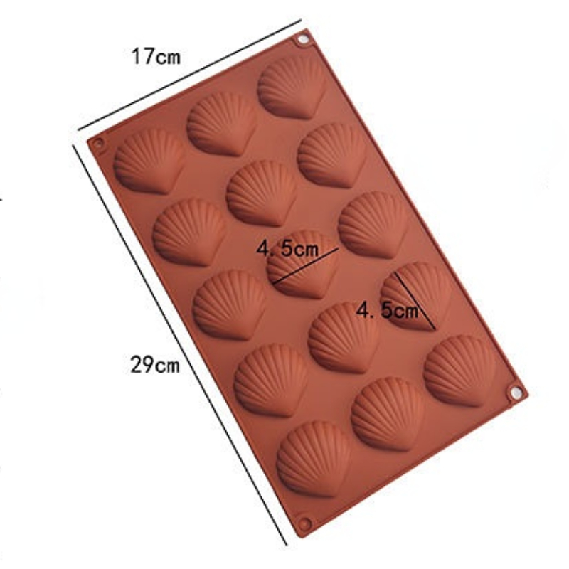 Gıda sınıfı Madeleine kek kalı - Silicone Mold Ocean incelemesi ve fiyatı
